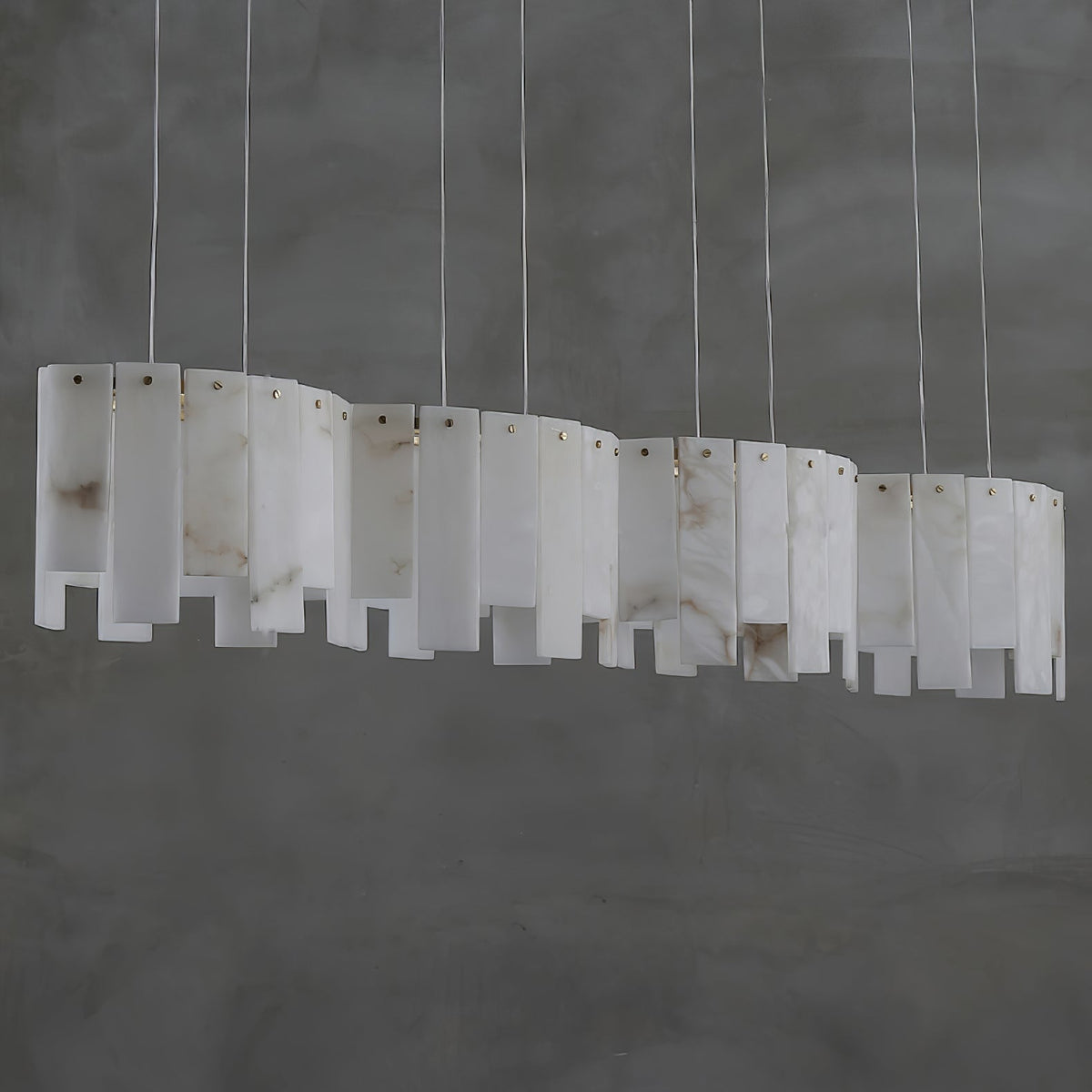 Arctora Alabaster Pendant Light – Sculptural Modern Chandelier