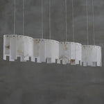 Arctora Alabaster Pendant Light – Sculptural Modern Chandelier