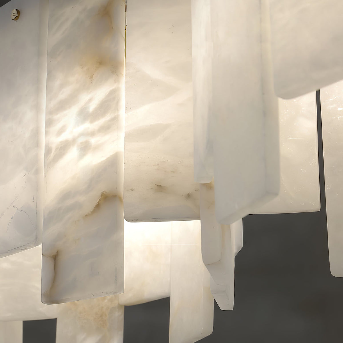 Arctora Alabaster Pendant Light – Sculptural Modern Chandelier