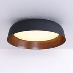 Arcwood LED Flush Mount Ceiling Light in Walnut Wood Grain
