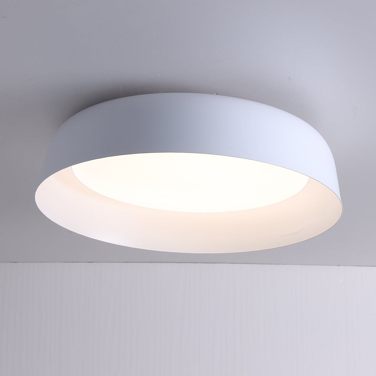 Arcwood LED Flush Mount Ceiling Light in Walnut Wood Grain
