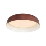 Arcwood LED Flush Mount Ceiling Light in Walnut Wood Grain