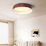 Arcwood LED Flush Mount Ceiling Light in Walnut Wood Grain