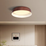 Arcwood LED Flush Mount Ceiling Light in Walnut Wood Grain