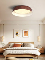 Arcwood LED Flush Mount Ceiling Light in Walnut Wood Grain