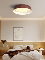 Arcwood LED Flush Mount Ceiling Light in Walnut Wood Grain