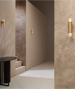 Arden Alabaster Wall Sconce in Brushed Brass