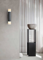 Arden Alabaster Wall Sconce in Brushed Brass