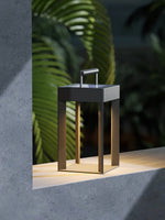 Arden Solar Lantern – Modern Outdoor Table Lamp with Handle