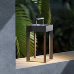 Arden Solar Lantern – Modern Outdoor Table Lamp with Handle