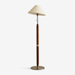 Arden Wood Floor Lamp – Modern Natural Wooden Standing Light for Living Room & Bedroom