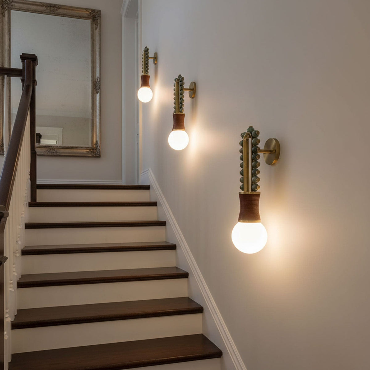 Ardora Wall Lamp — Natural Stone & Brass Sculptural Sconce