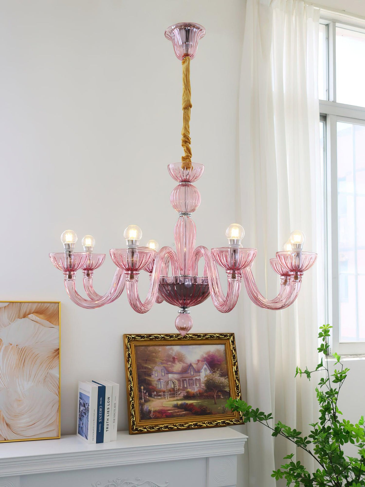 Ares Glass Chandelier | Handcrafted Murano-Style Pendant Light for Modern Interiors