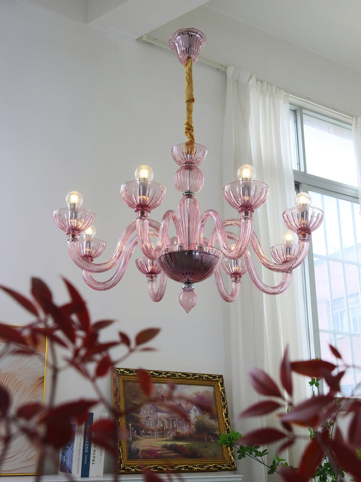 Ares Glass Chandelier | Handcrafted Murano-Style Pendant Light for Modern Interiors