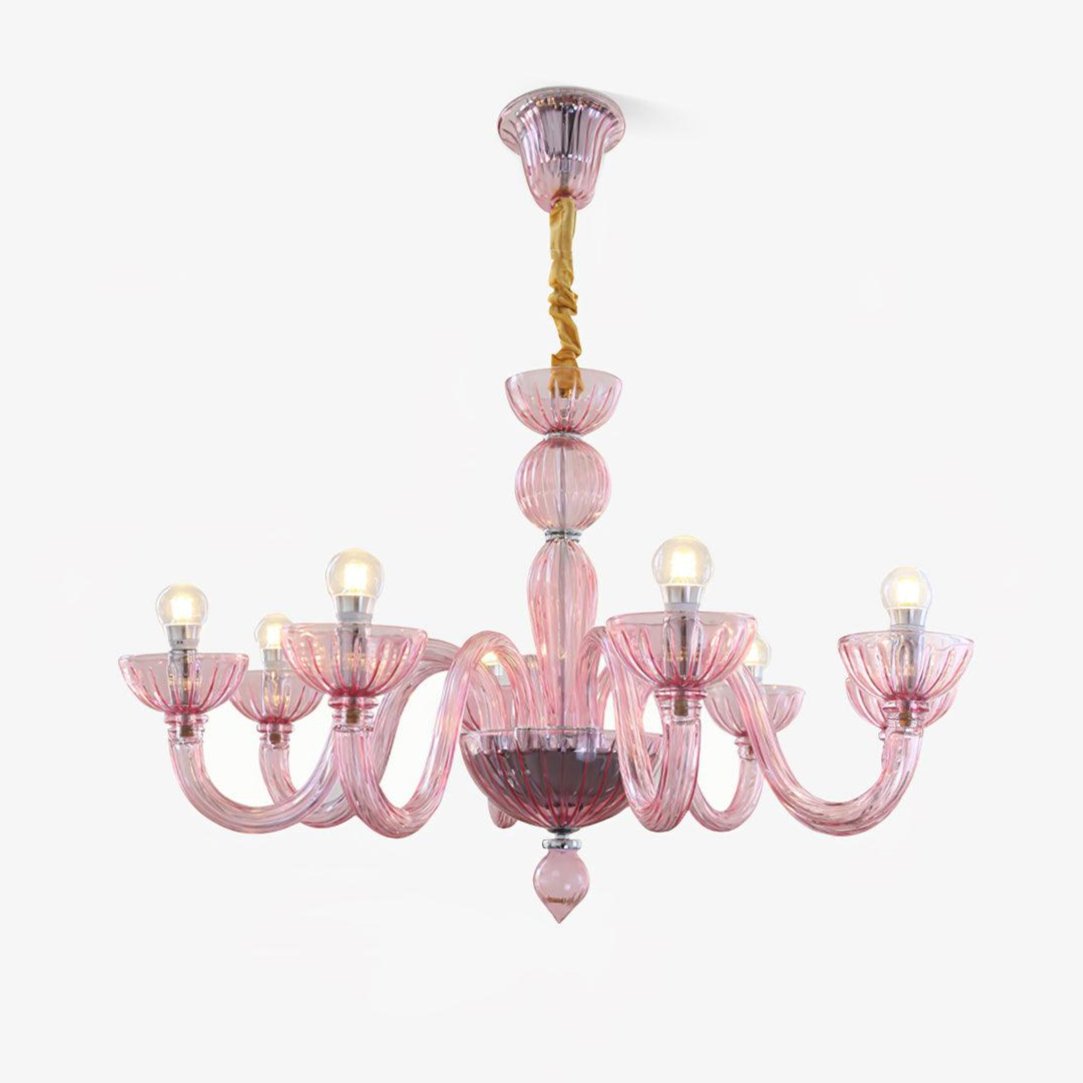 Ares Glass Chandelier | Handcrafted Murano-Style Pendant Light for Modern Interiors