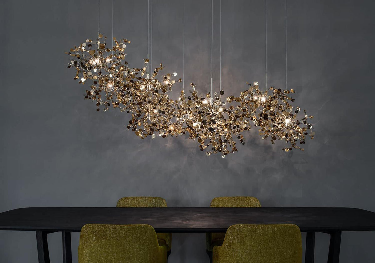 Luminex Modern Cloud Pendant Light – Designer Stainless Steel Chandelier