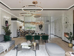 Luminex Modern Cloud Pendant Light – Designer Stainless Steel Chandelier