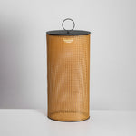 Arlette Solar Lantern Outdoor Lamp with Rattan Shade