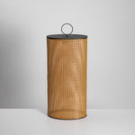 Arlette Solar Lantern Outdoor Lamp with Rattan Shade
