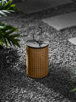 Arlette Solar Lantern Outdoor Lamp with Rattan Shade