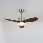 Arlo LED Ceiling Fan Light with Walnut Blades and Remote Control