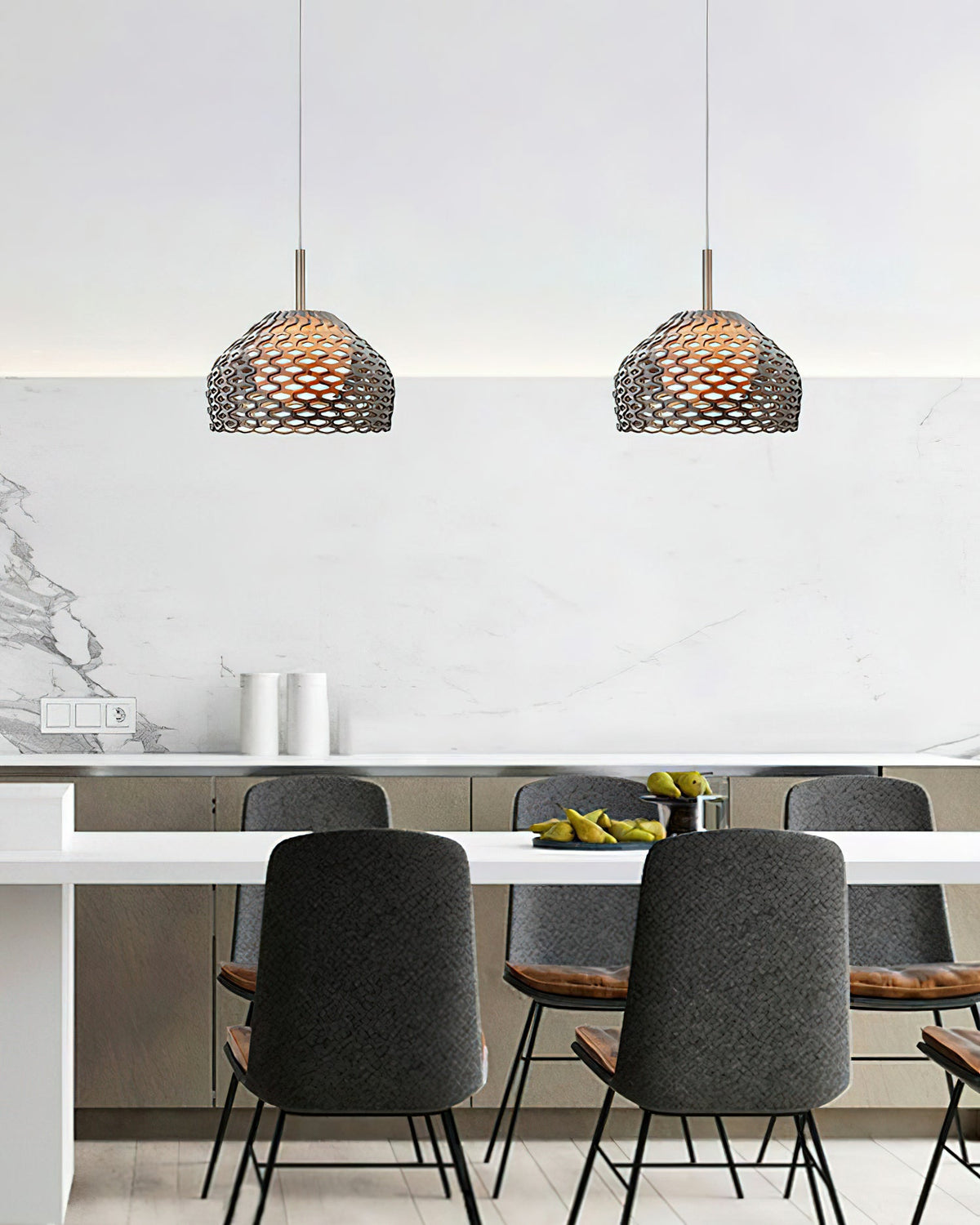 Armadillo Sculptural Pendant Light – Modern Metal Hanging Lamp for Dining & Living Spaces