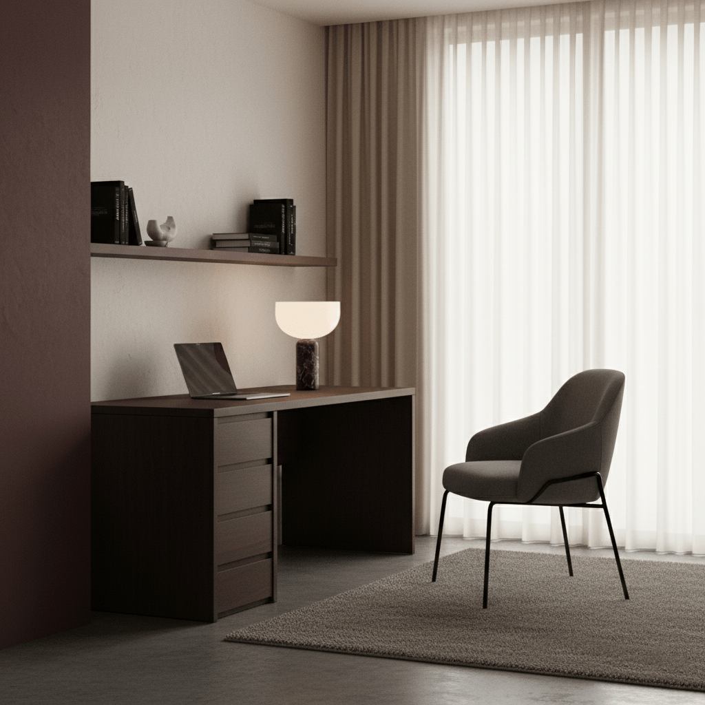 Arno Sphere Marble Table Lamp – Modern Sculptural LED Desk Light