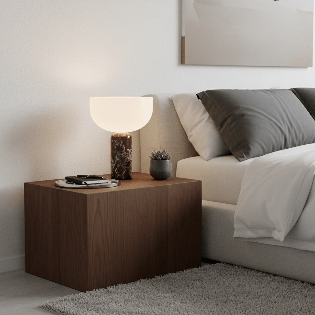 Arno Sphere Marble Table Lamp – Modern Sculptural LED Desk Light