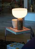 Arno Sphere Marble Table Lamp – Modern Sculptural LED Desk Light