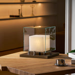 Arqra Alabaster Table Lamp – Sculptural LED Accent Light for Modern Interiors