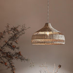 Artisan Rattan Dome Pendant Light – Natural Woven Shade for Modern Interiors