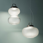 Artisan Gourd Glass Pendant Light – Modern LED Hanging Lamp for Dining & Living Spaces