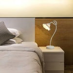 Lotus Leaf Resin Table Lamp with Warm Ambient Glow for Bedside and Living Room