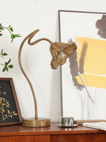 Lotus Leaf Resin Table Lamp with Warm Ambient Glow for Bedside and Living Room