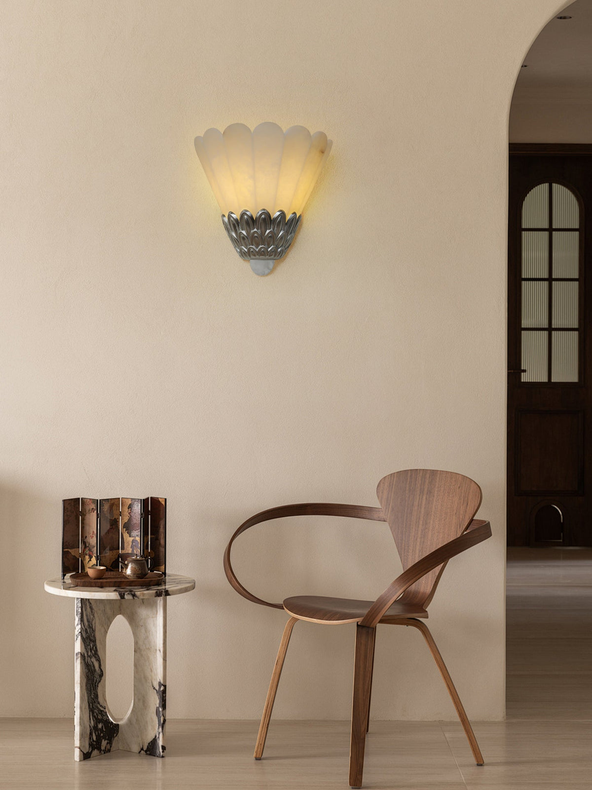 Artoria Petal Alabaster Wall Sconce – Modern Art Deco Lighting