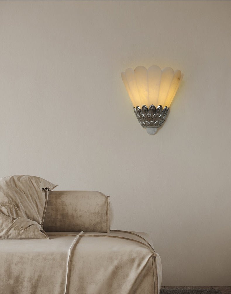 Artoria Petal Alabaster Wall Sconce – Modern Art Deco Lighting