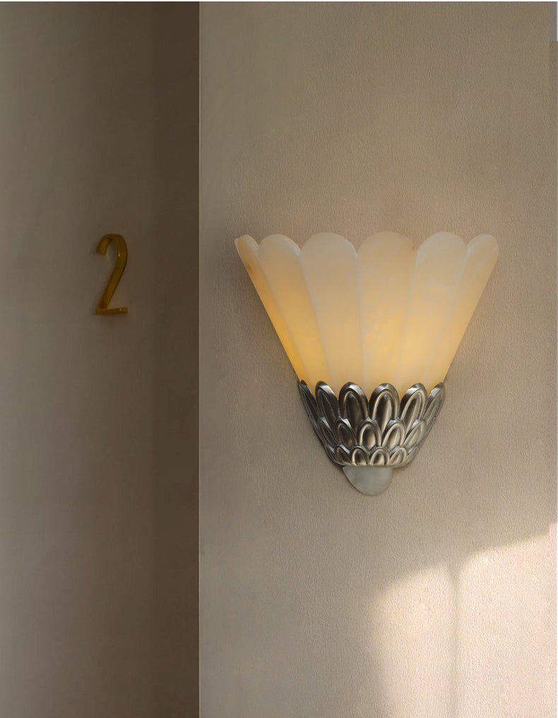 Artoria Petal Alabaster Wall Sconce – Modern Art Deco Lighting