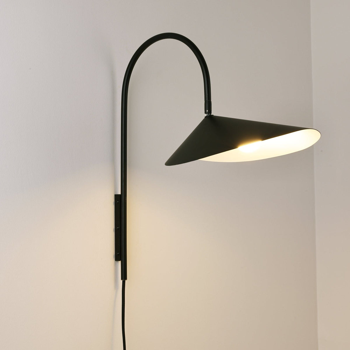 Alocasia Swivel Plug-In Wall Sconce with Adjustable Shade