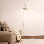 Alocasia Swivel Plug-In Wall Sconce with Adjustable Shade