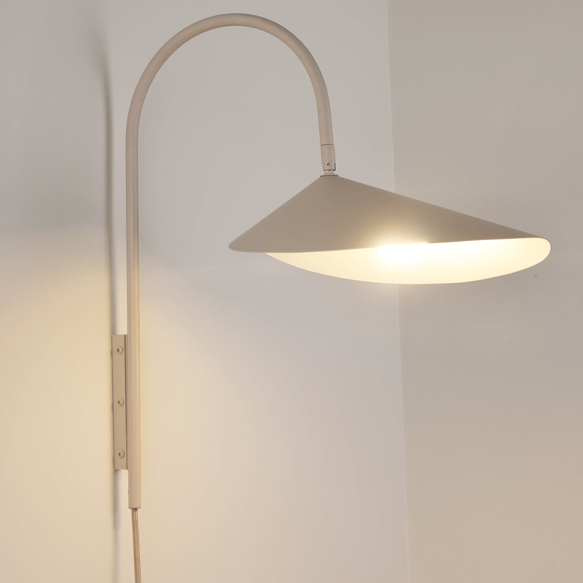 Alocasia Swivel Plug-In Wall Sconce with Adjustable Shade