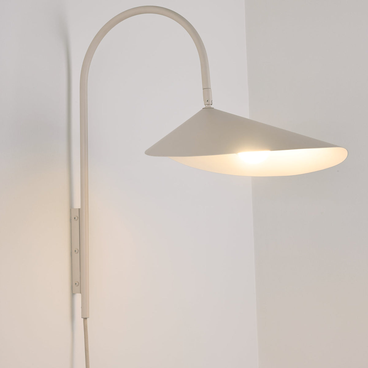 Alocasia Swivel Plug-In Wall Sconce with Adjustable Shade
