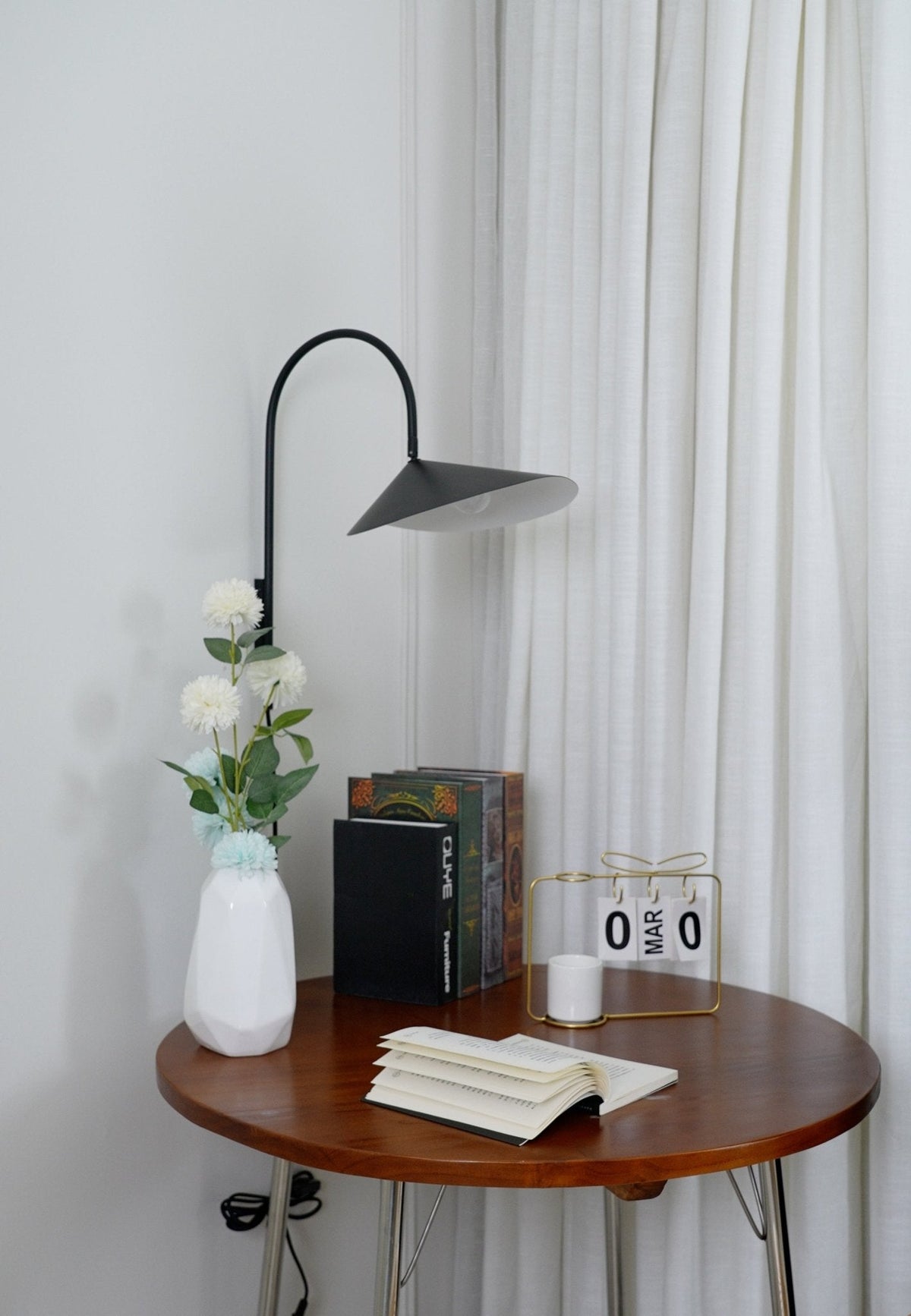Alocasia Swivel Plug-In Wall Sconce with Adjustable Shade