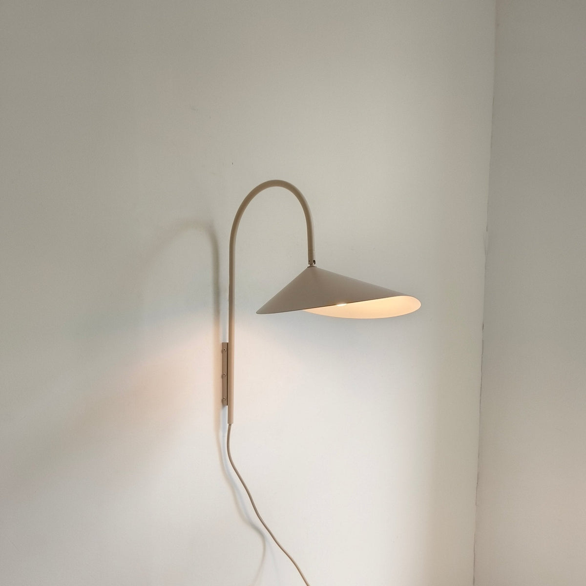 Alocasia Swivel Plug-In Wall Sconce with Adjustable Shade