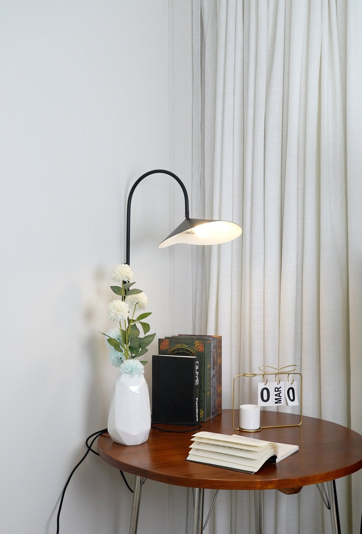 Alocasia Swivel Plug-In Wall Sconce with Adjustable Shade