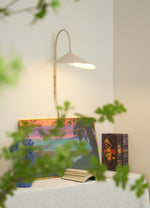 Alocasia Swivel Plug-In Wall Sconce with Adjustable Shade