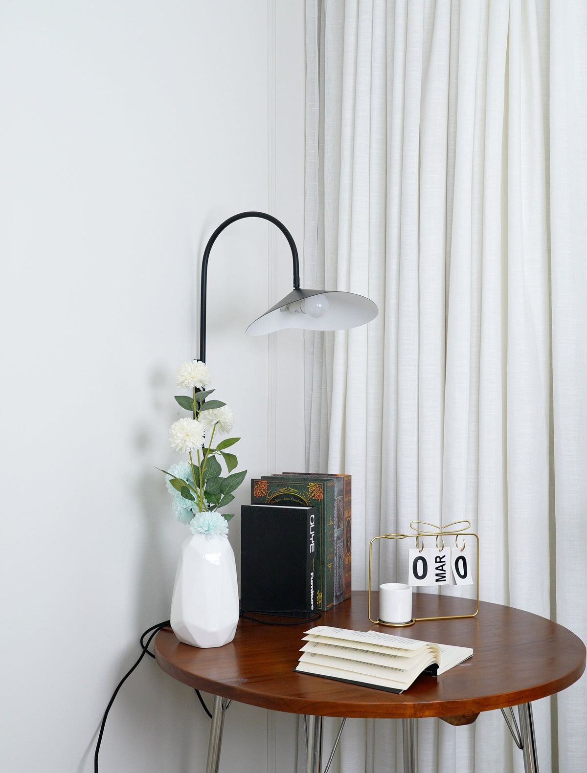 Alocasia Swivel Plug-In Wall Sconce with Adjustable Shade
