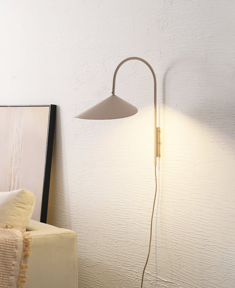 Alocasia Swivel Plug-In Wall Sconce with Adjustable Shade