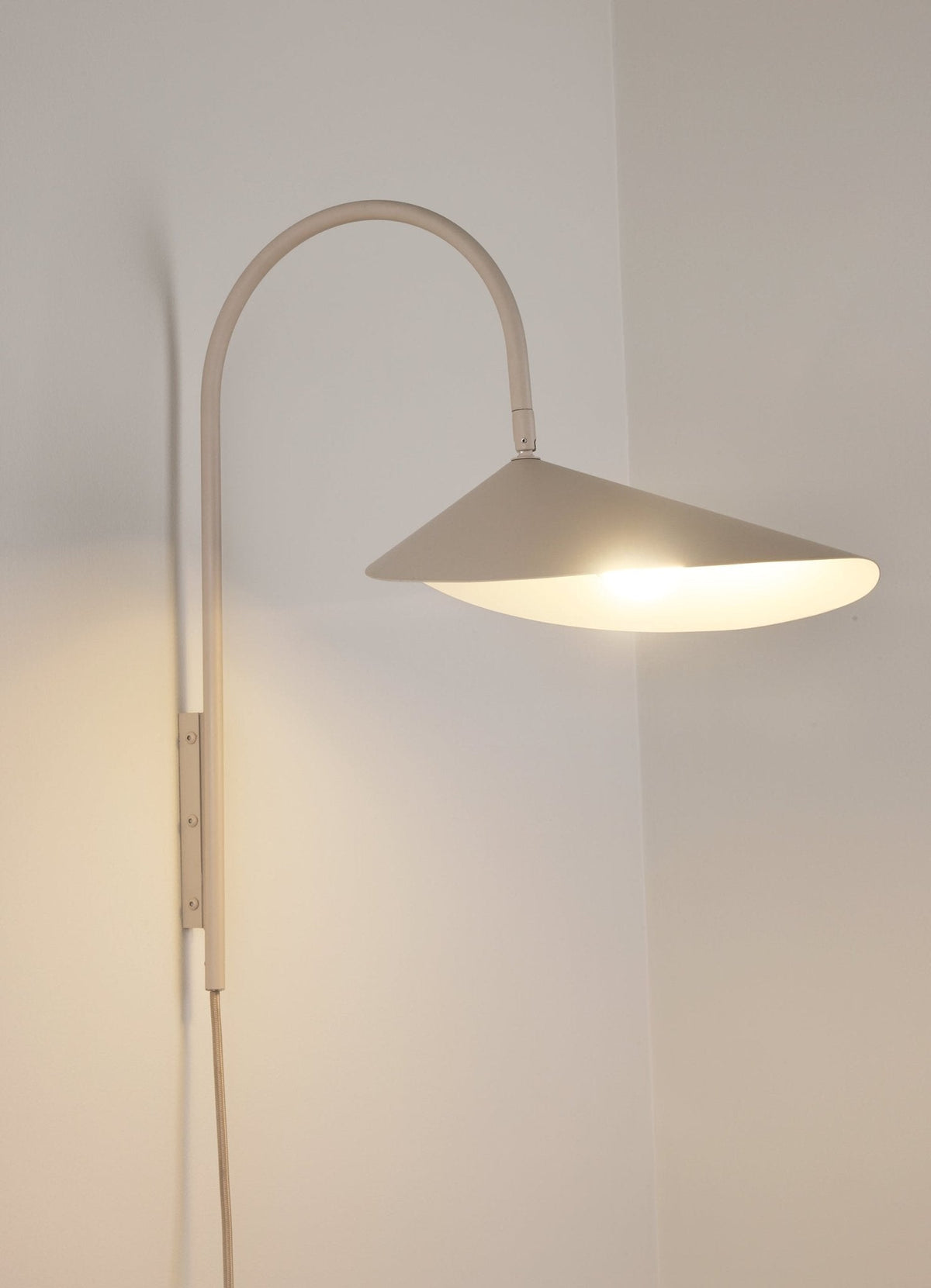 Alocasia Swivel Plug-In Wall Sconce with Adjustable Shade
