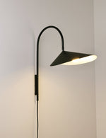Alocasia Swivel Plug-In Wall Sconce with Adjustable Shade