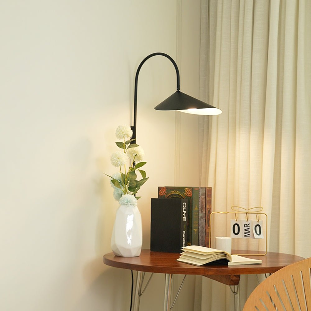 Alocasia Swivel Plug-In Wall Sconce with Adjustable Shade